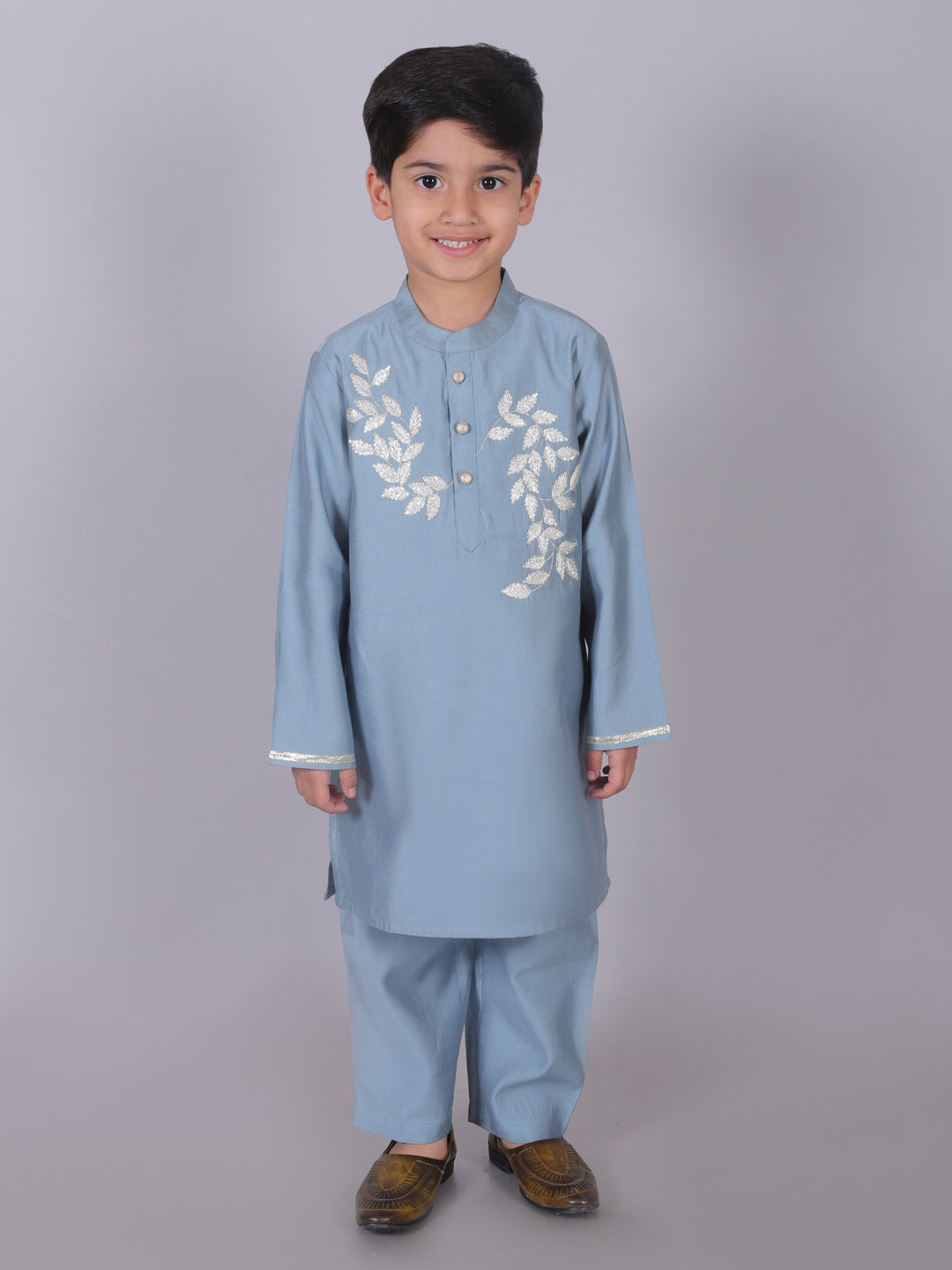 Ethnic Boys Blue Kurta with Pant set