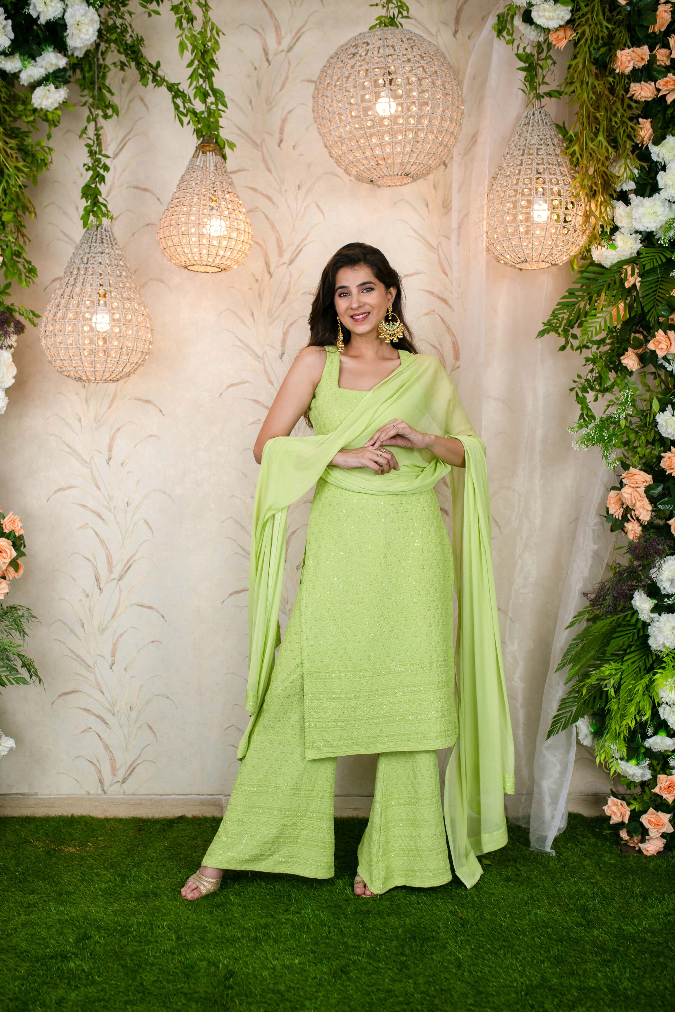 Pista Green Kurta Set