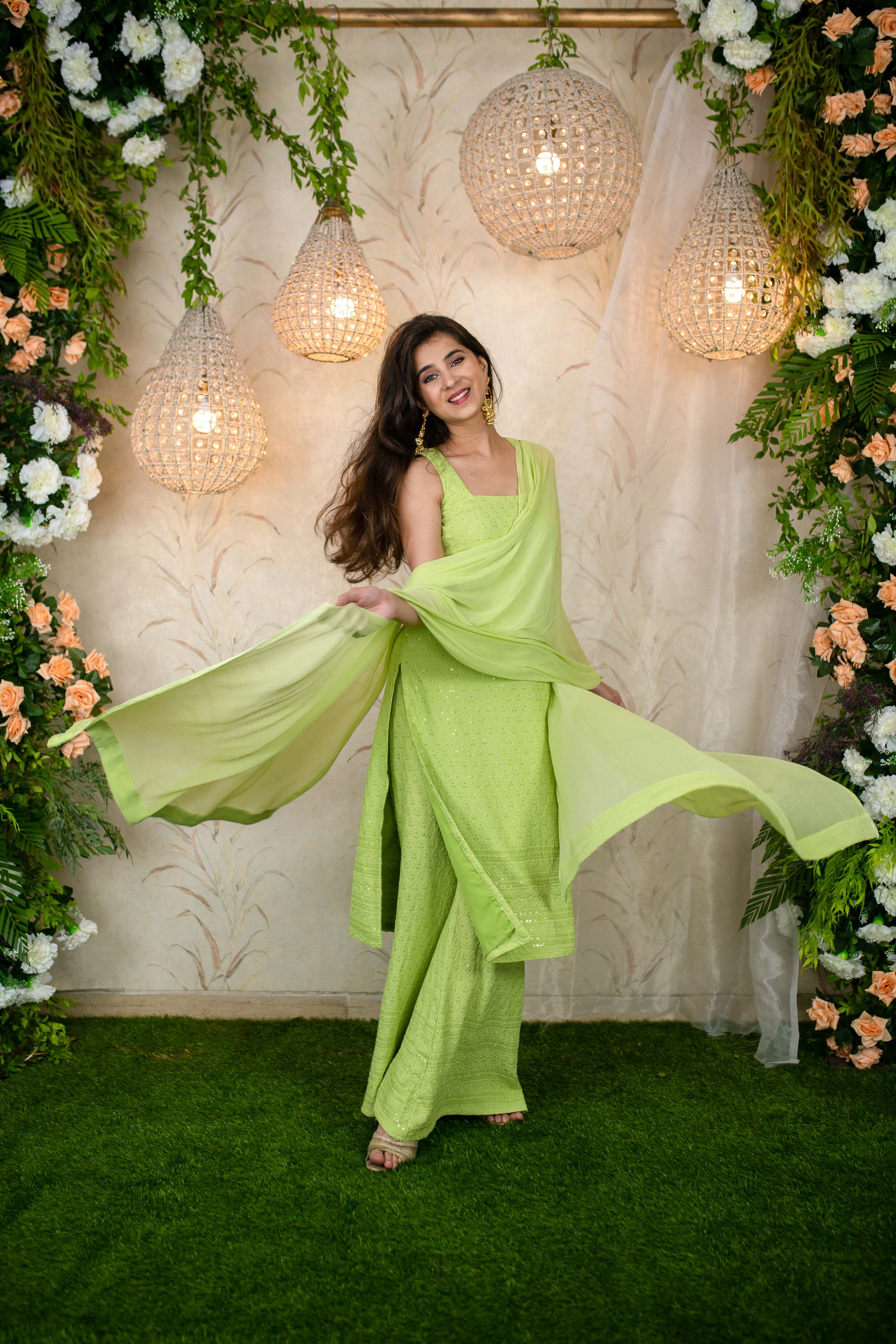 Pista Green Kurta Set