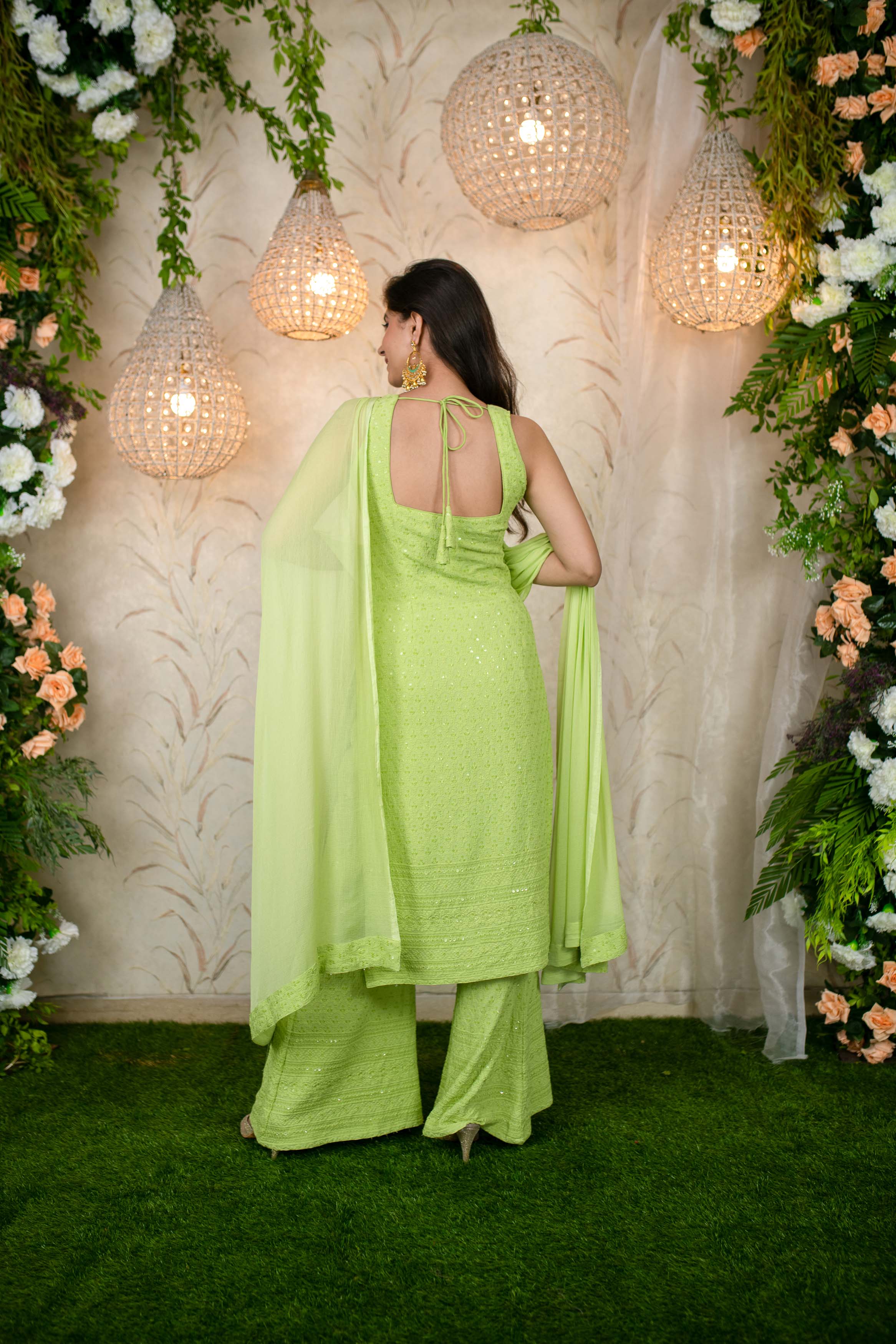 Pista Green Kurta Set