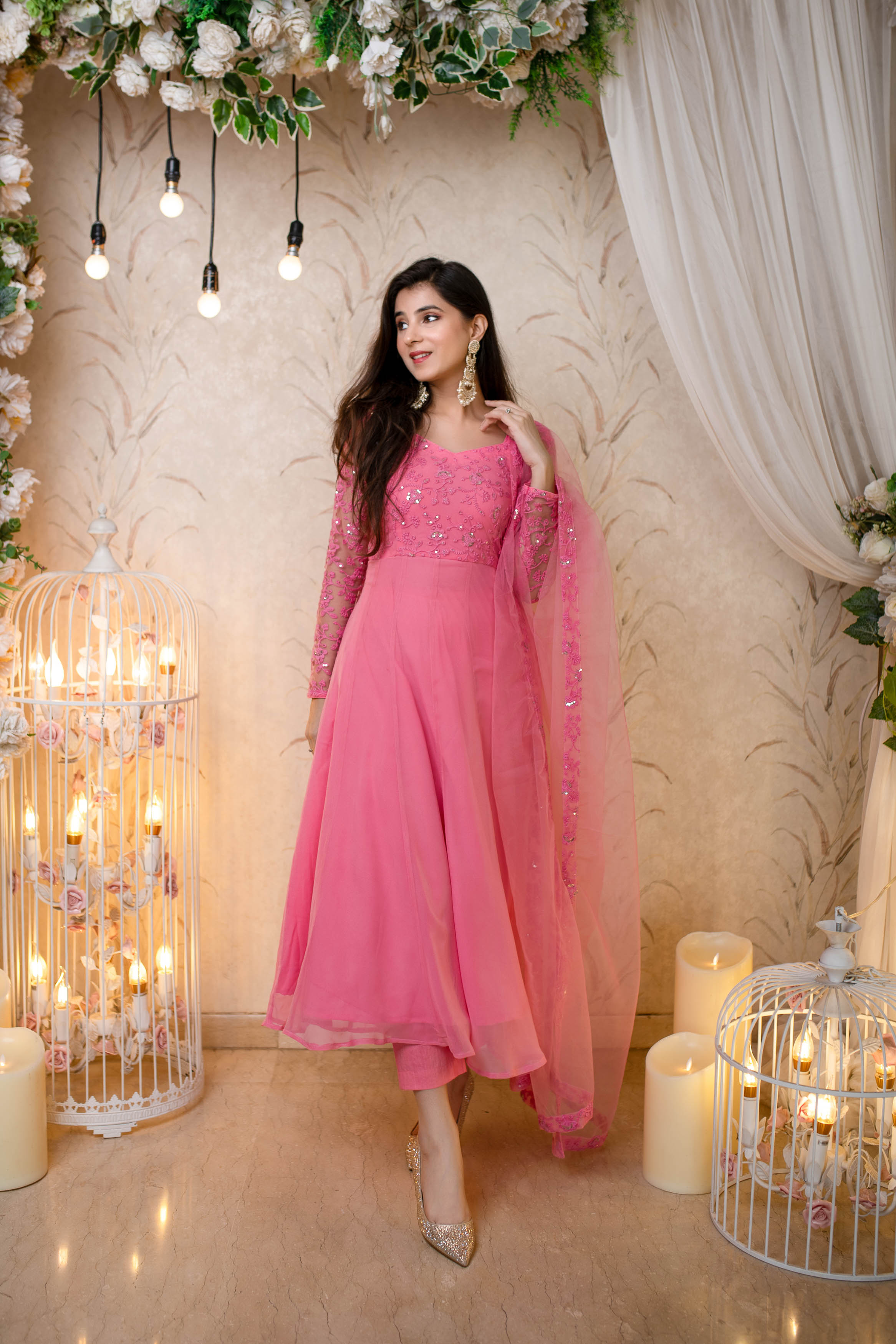 Baby Pink Anarkali