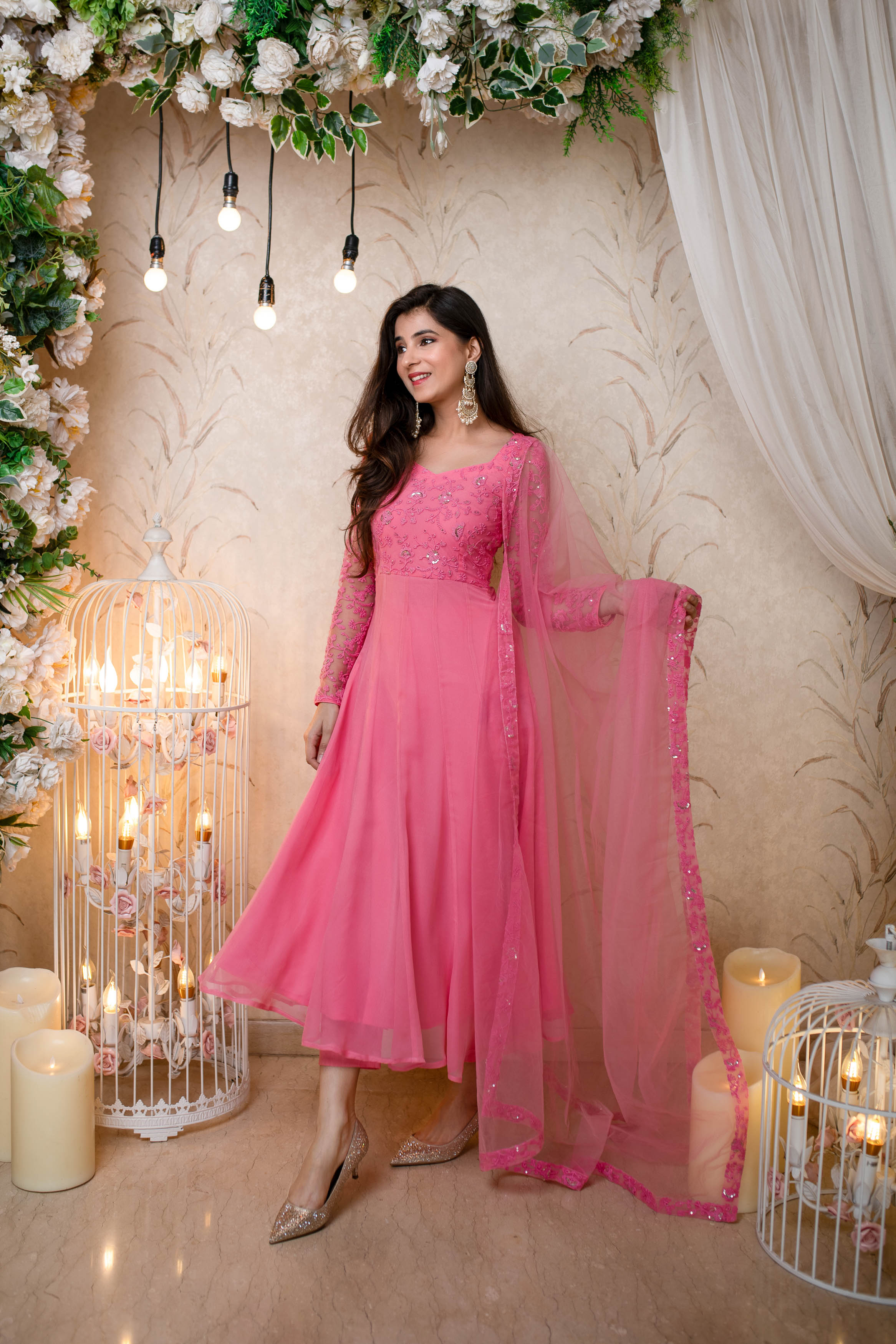 Baby Pink Anarkali