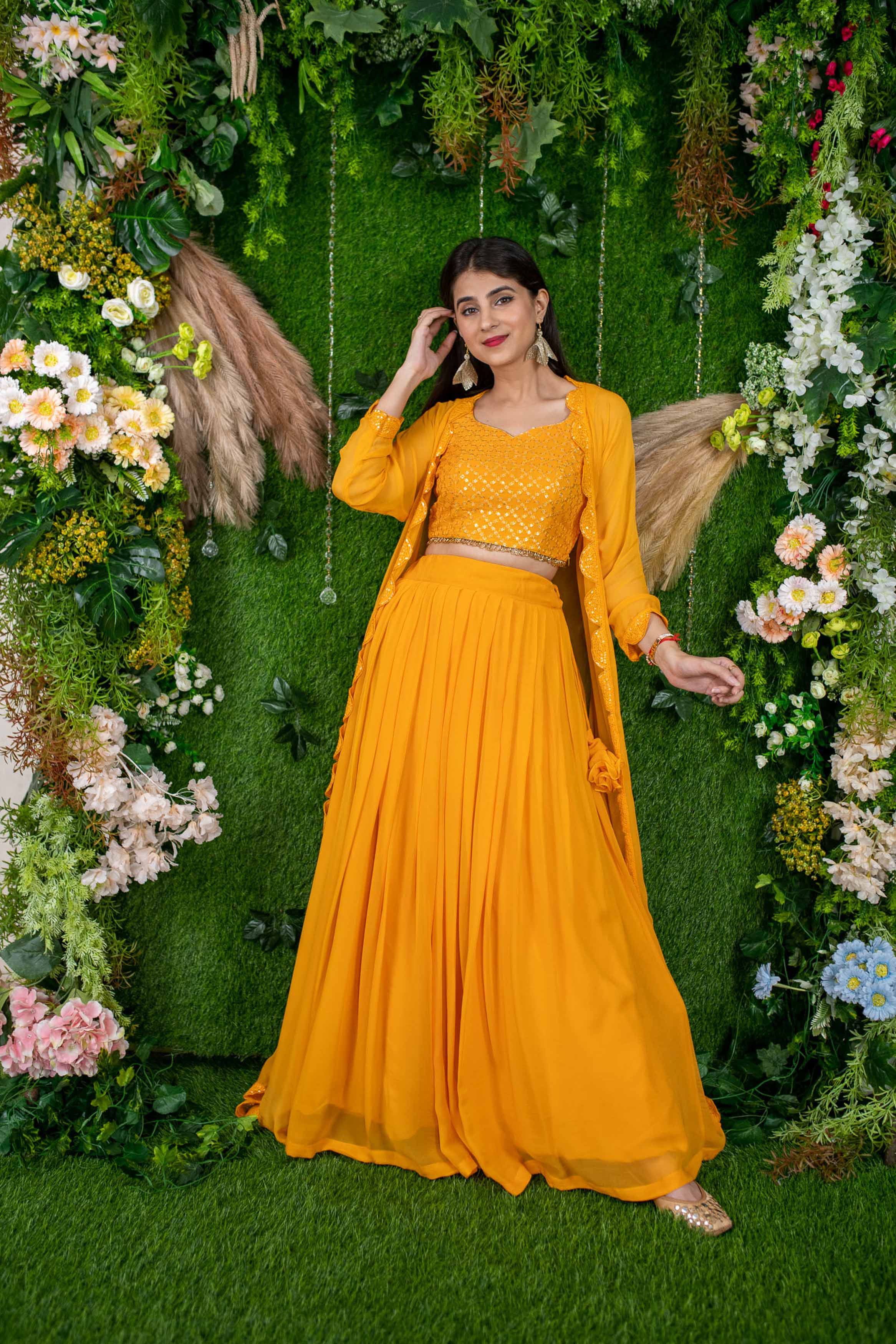 Daffodil Yellow Lehenga