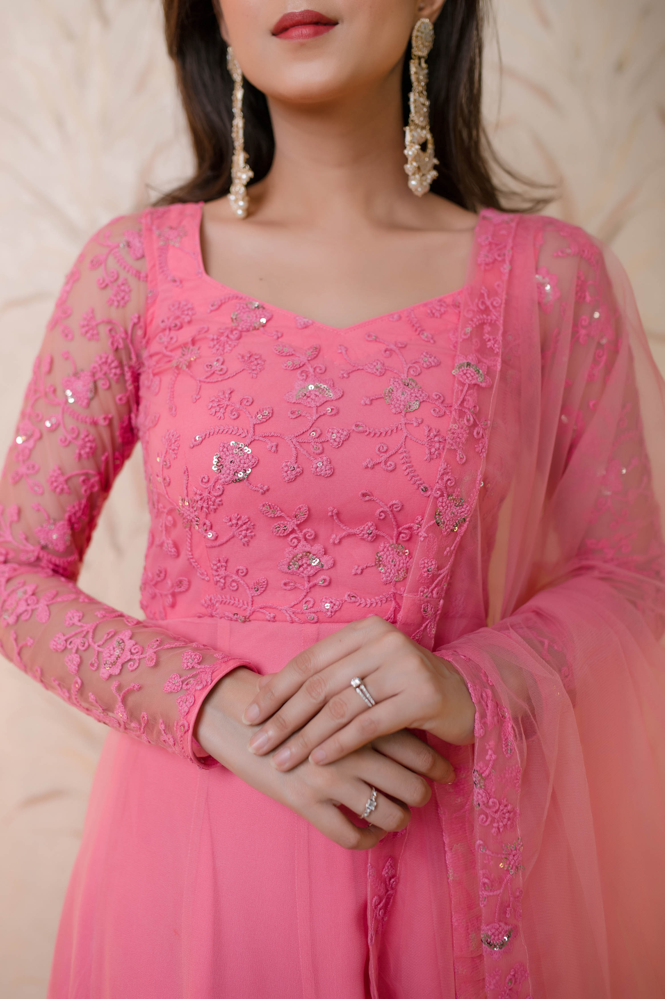 Baby Pink Anarkali