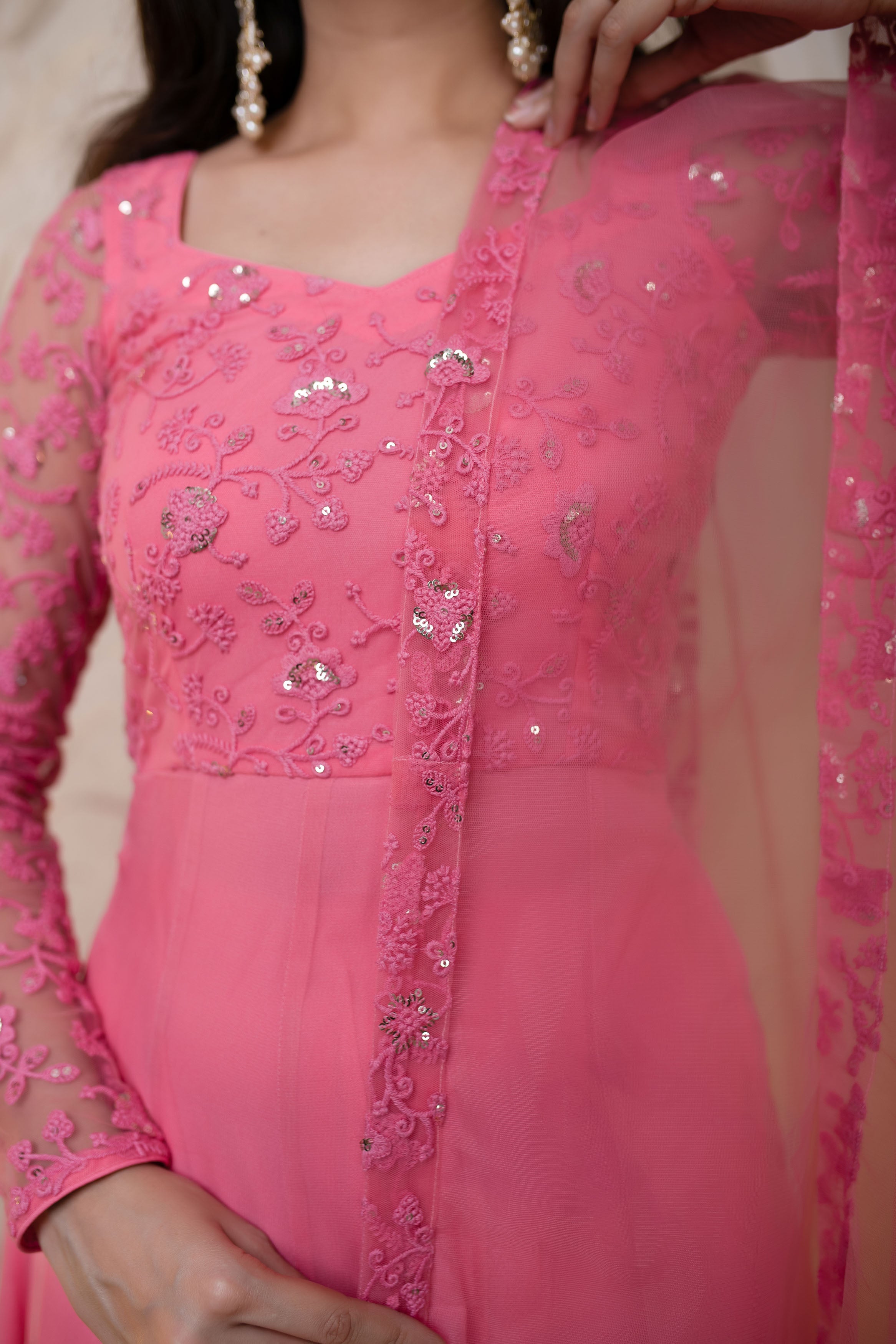 Baby Pink Anarkali