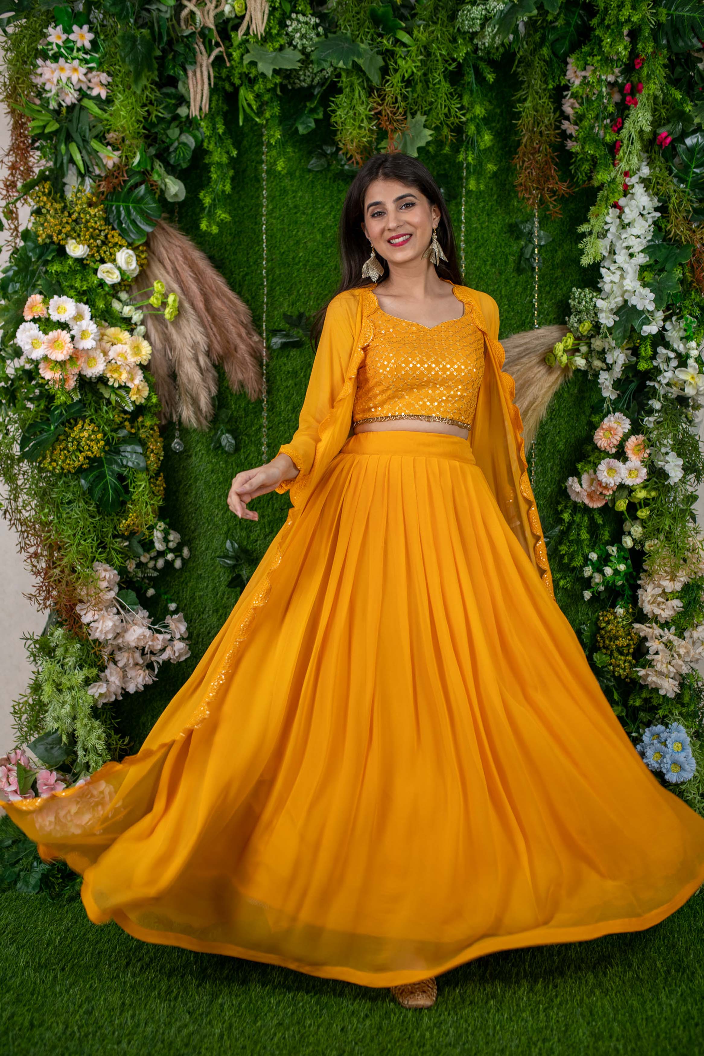 Daffodil Yellow Lehenga