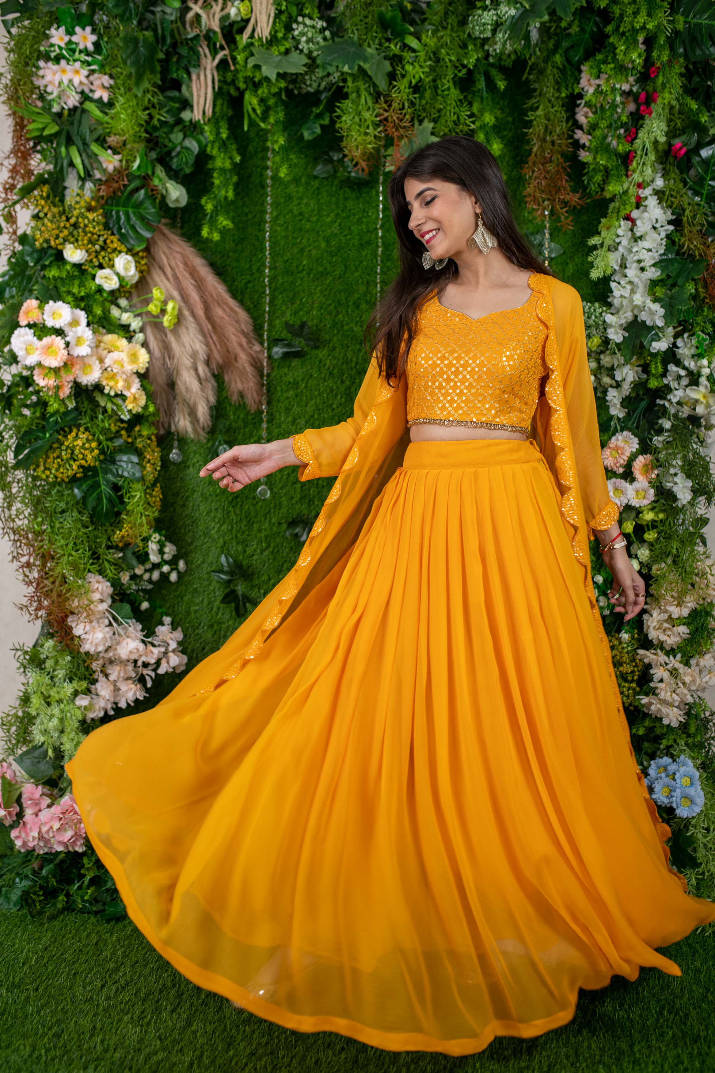 Daffodil Yellow Lehenga