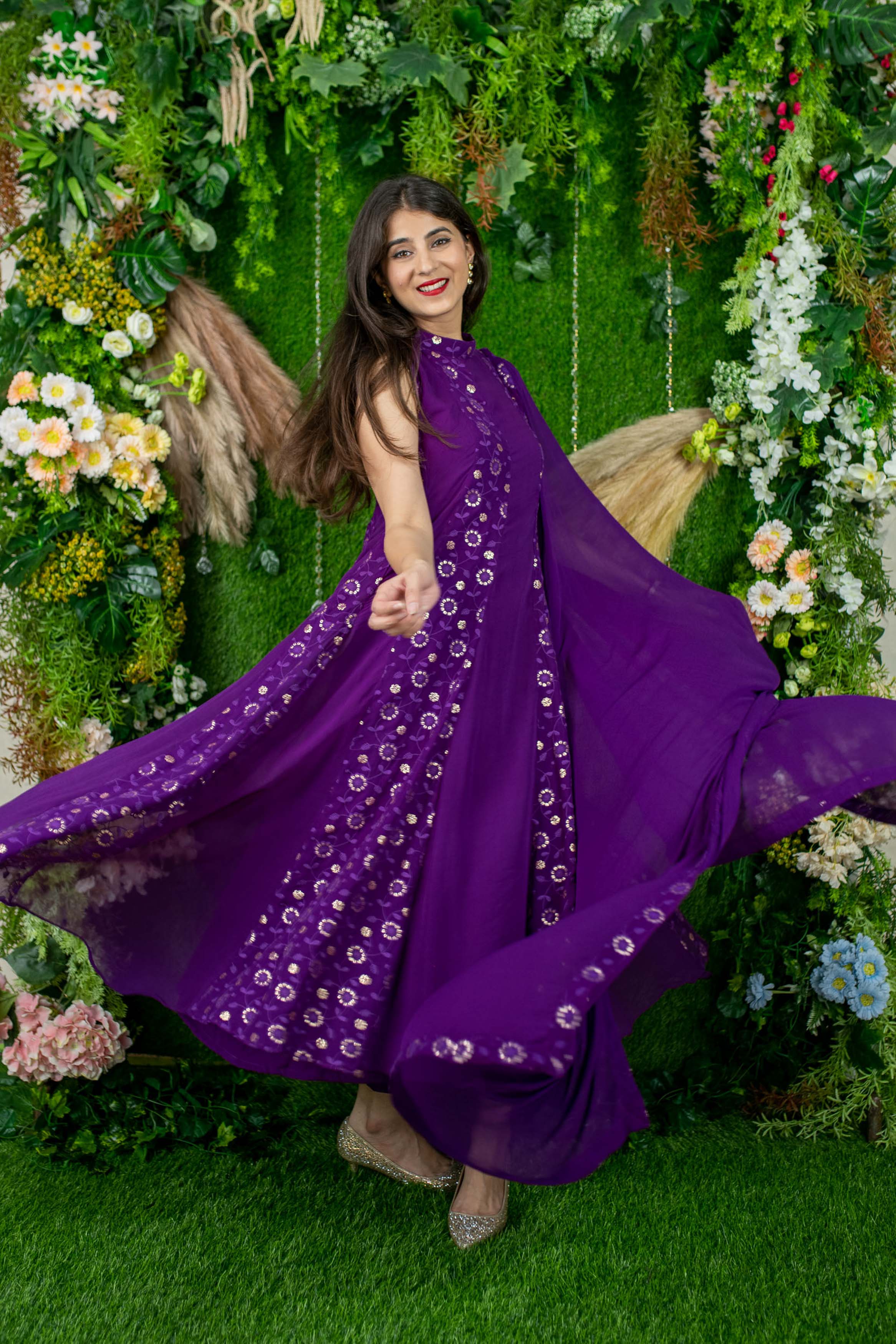 Purple Alternate Anarkali