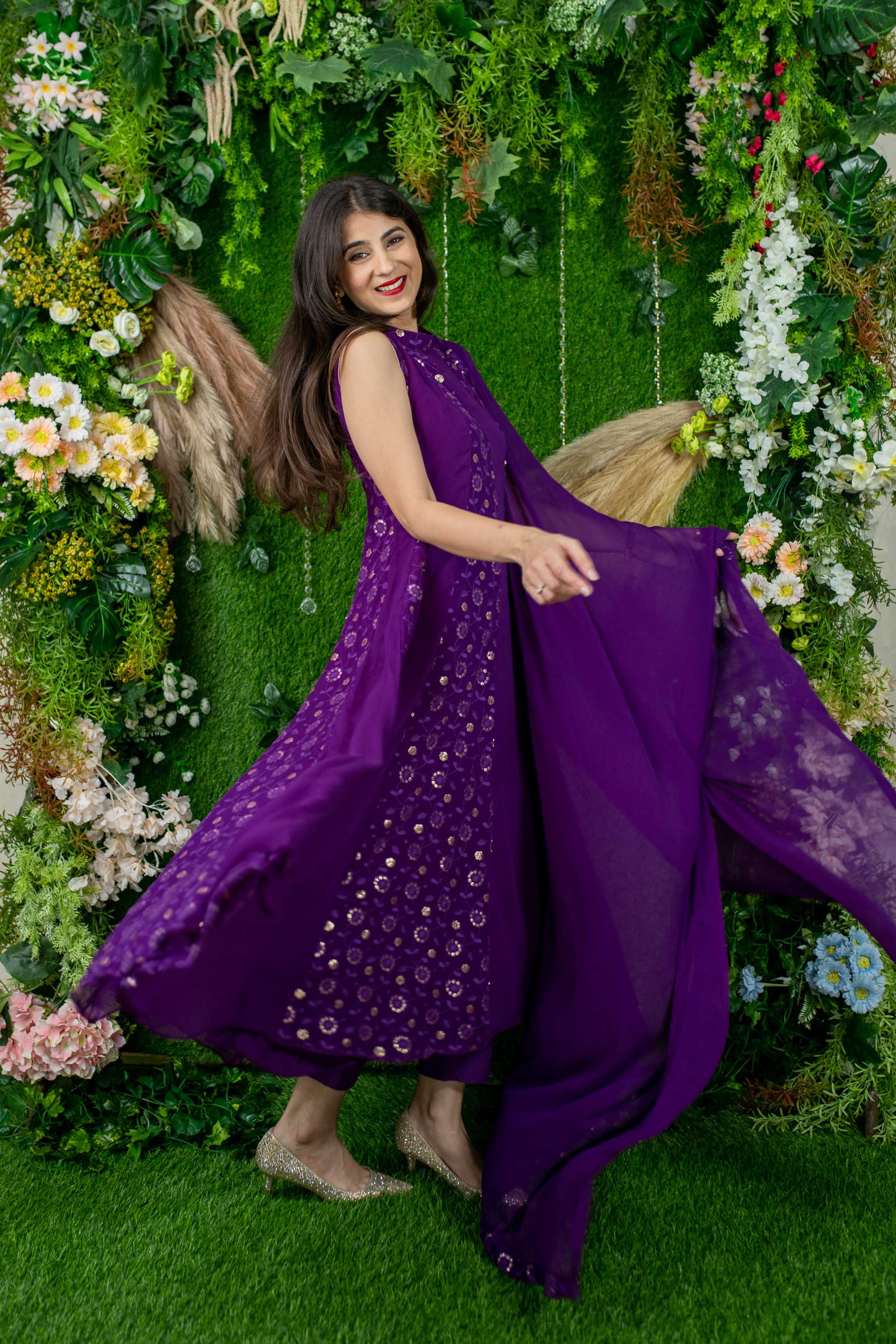 Purple Alternate Anarkali