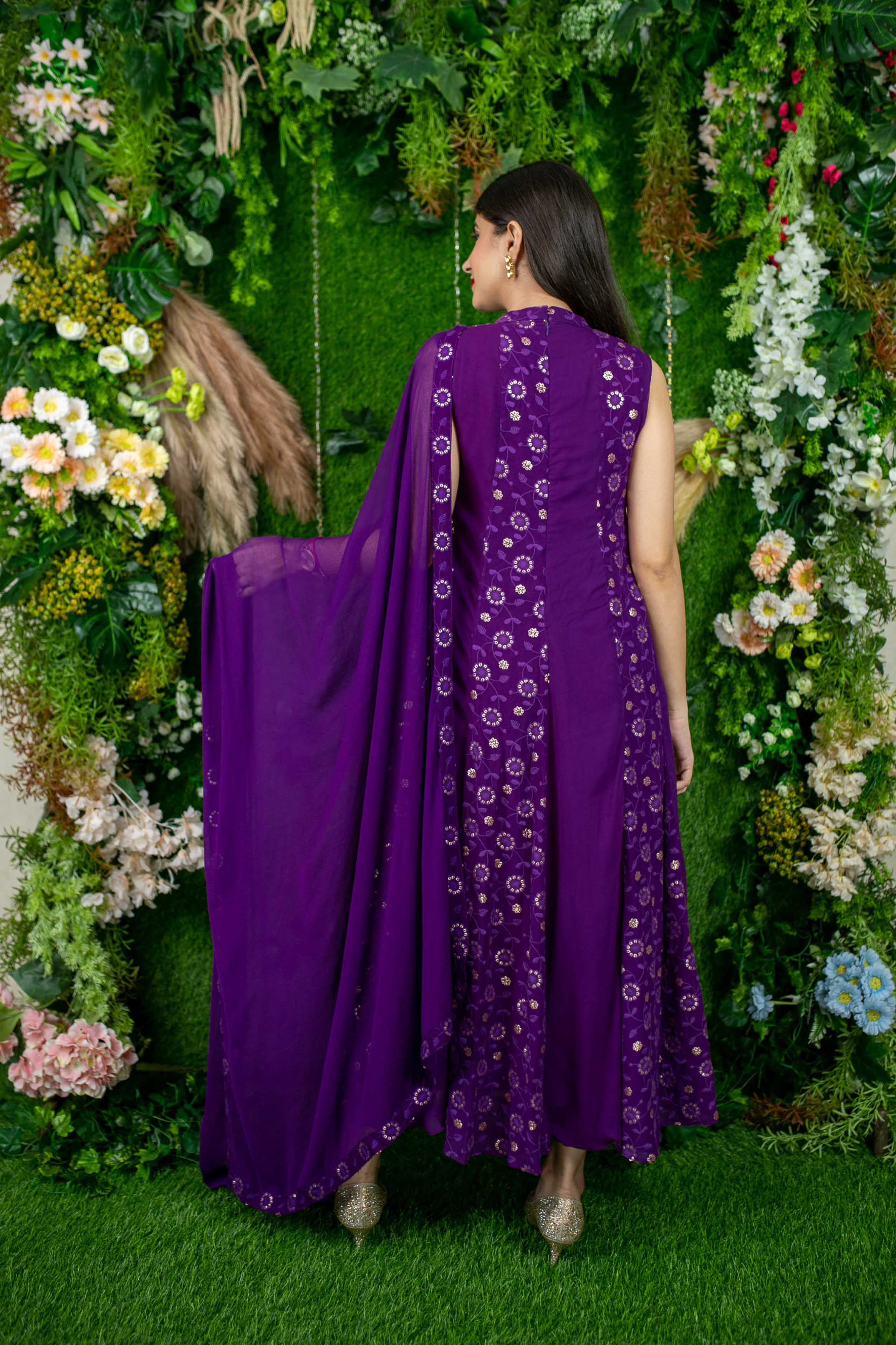 Purple Alternate Anarkali