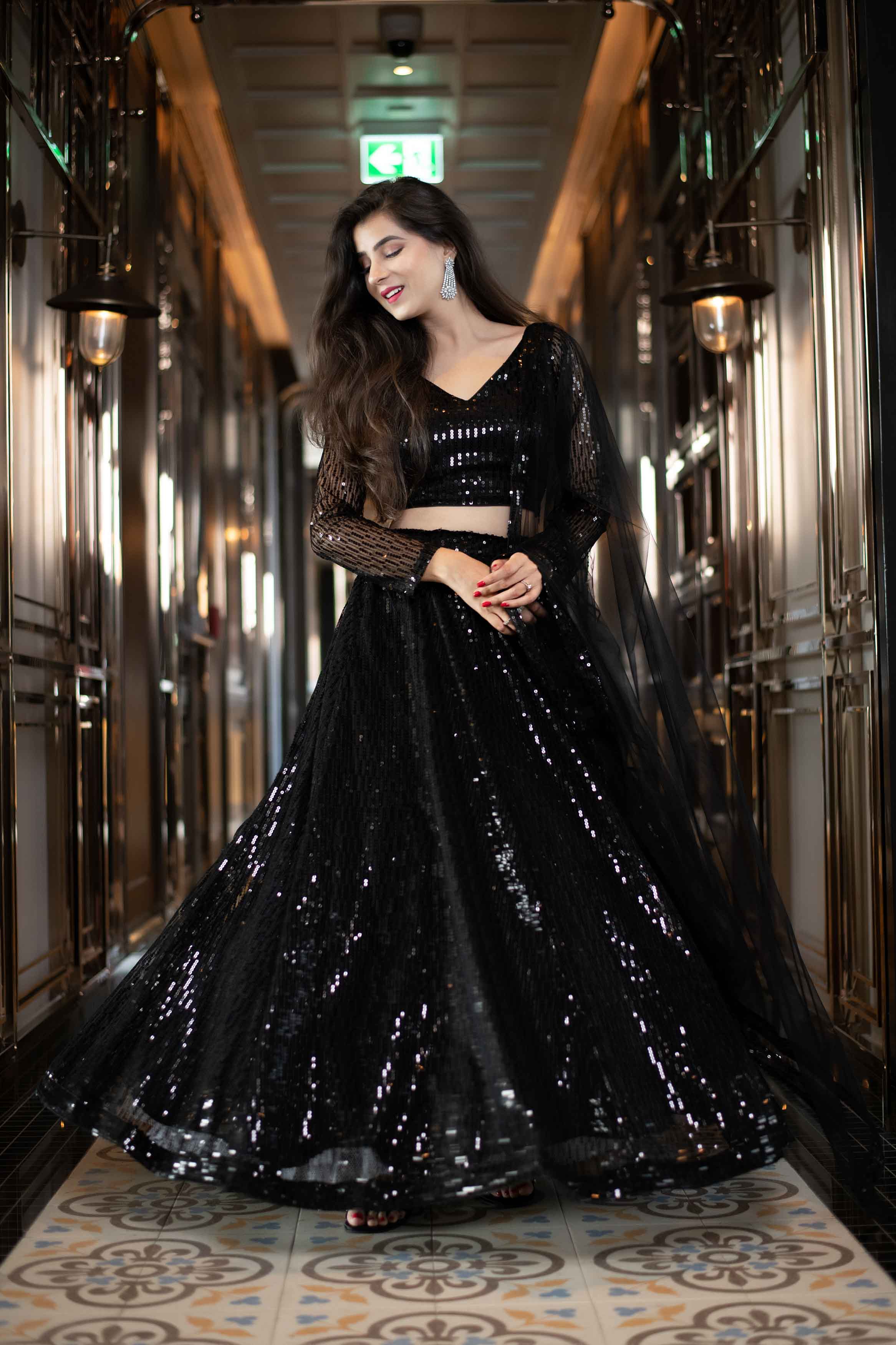 Black Lehenga Choli Set