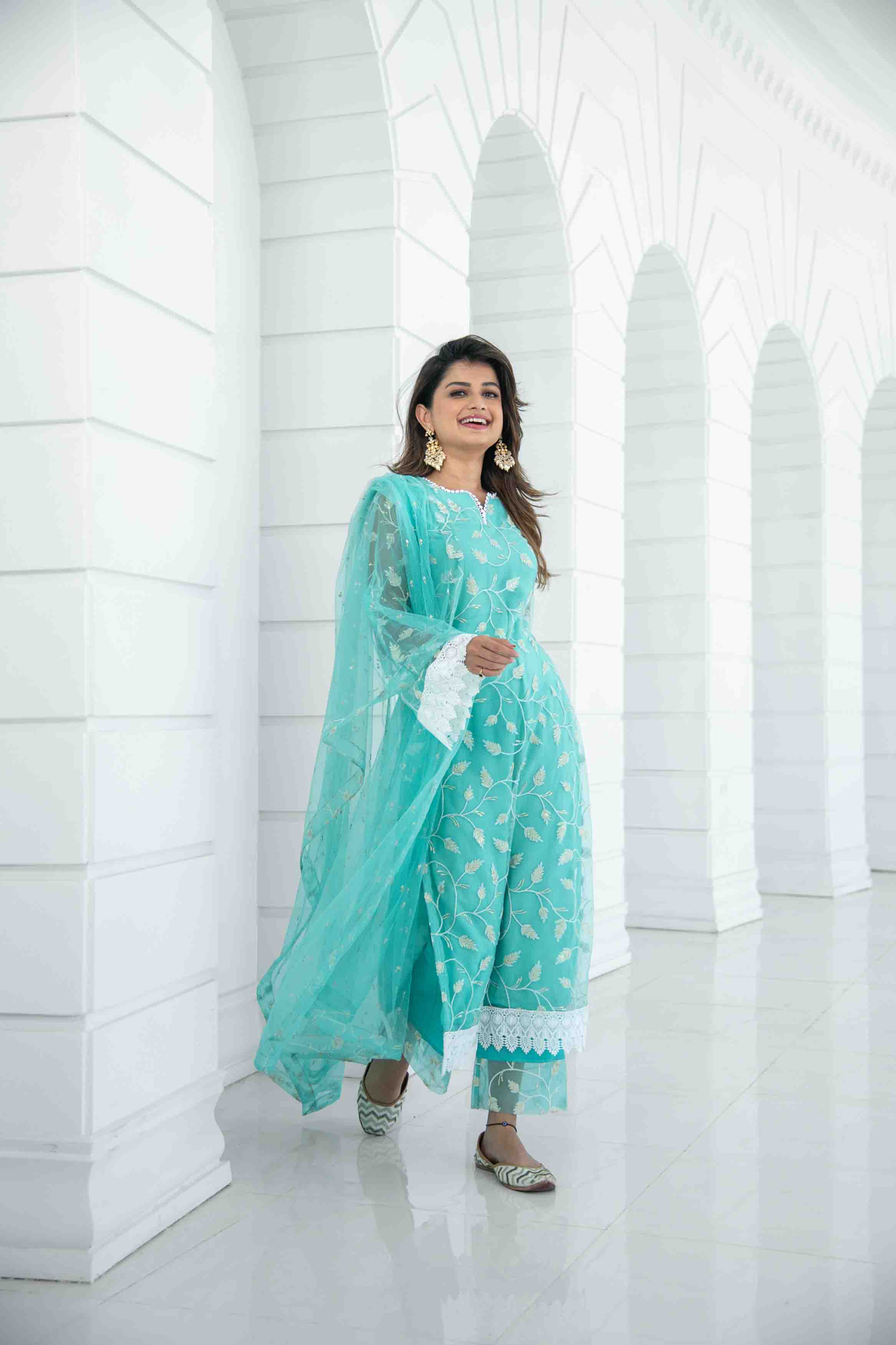 Sea Green Pakistani Set