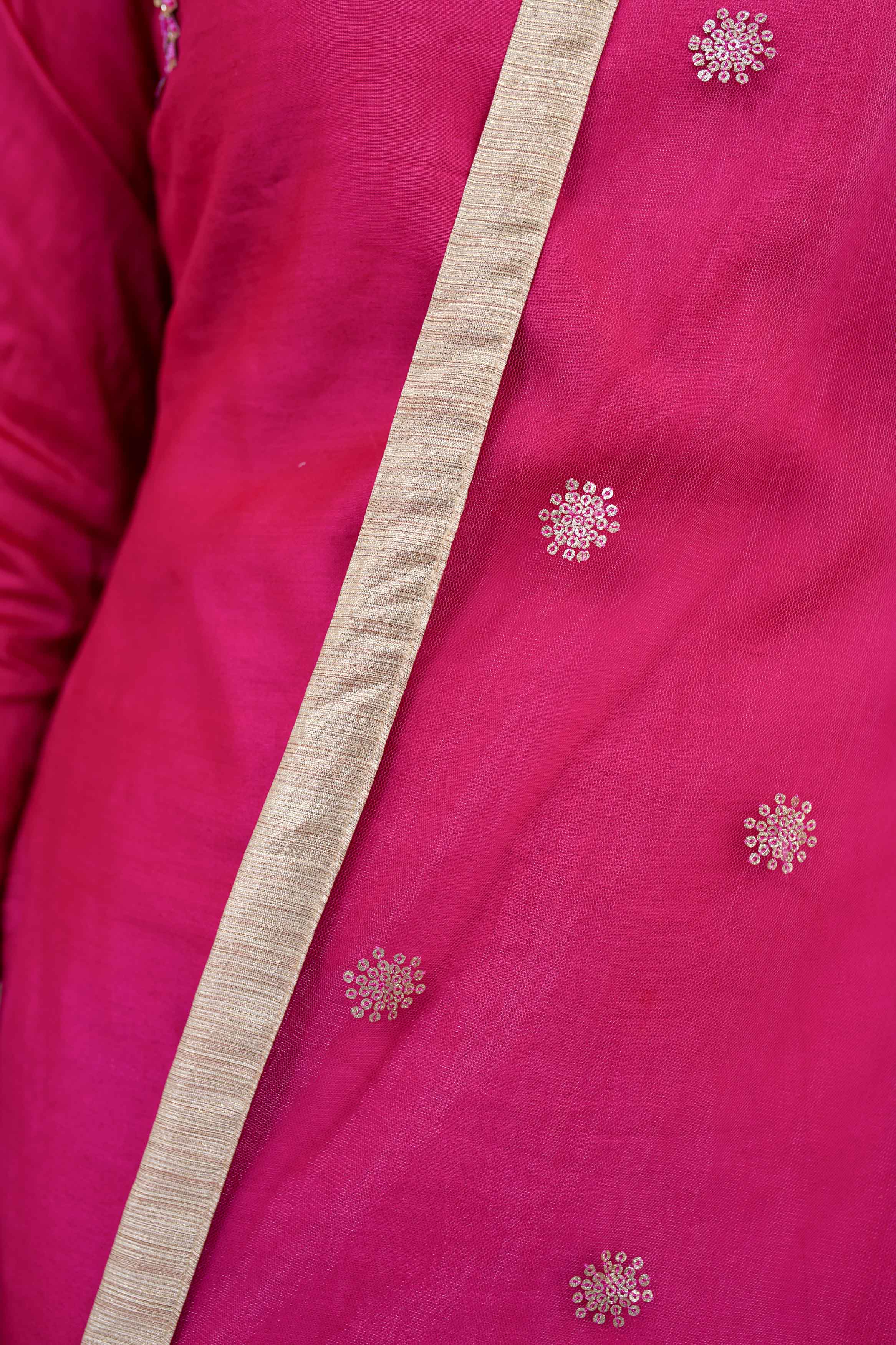 Hand Work Pink Kurta Set