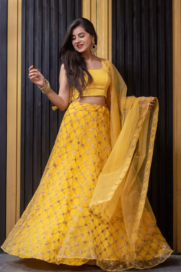 Yellow Lehenga Choli