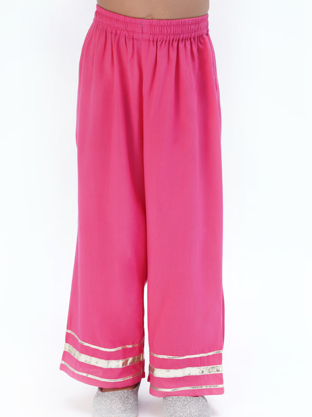 Trunk Tales Girls Pink Kurta with Pant set