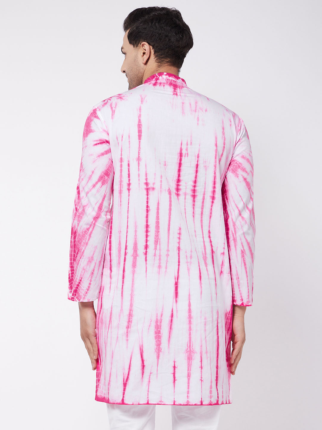 Men's Pink Pure Cotton Kurta