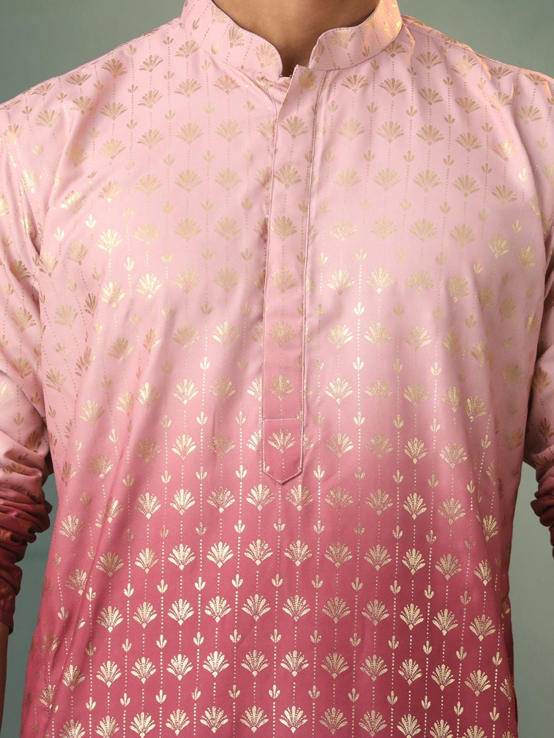 Men's Purple Rayon Kurta