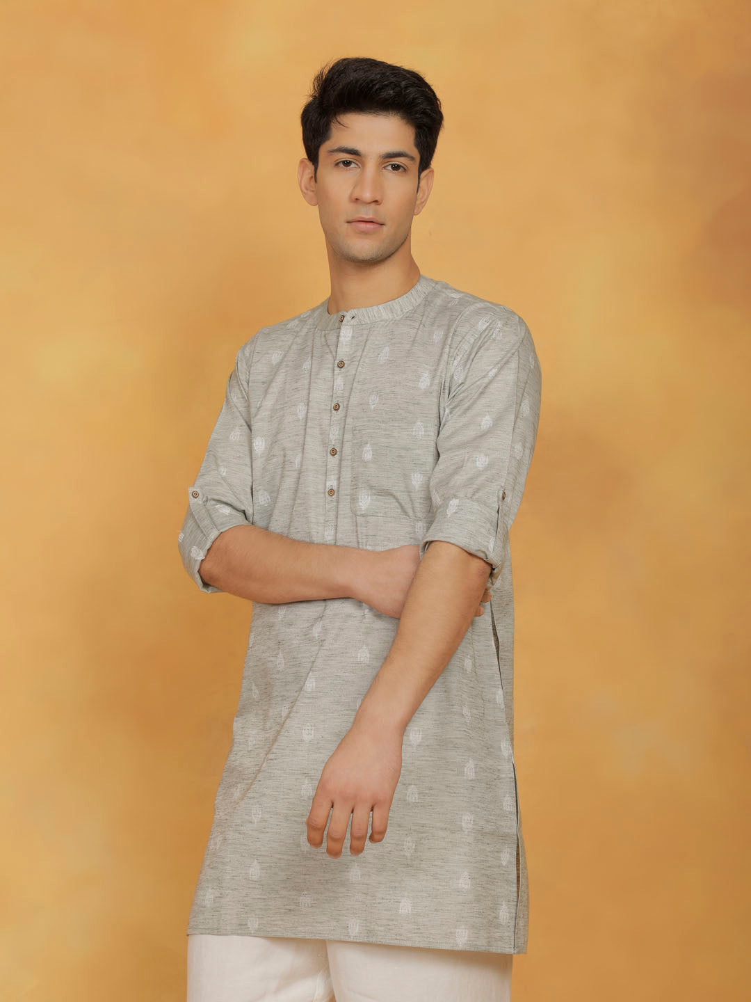 Men's Green Cotton Kurta