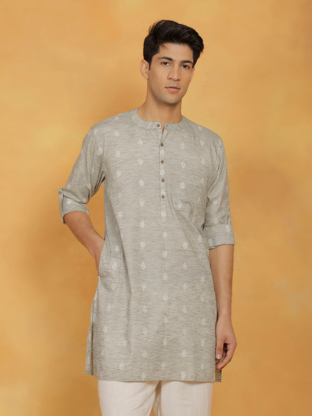 Men's Green Cotton Kurta