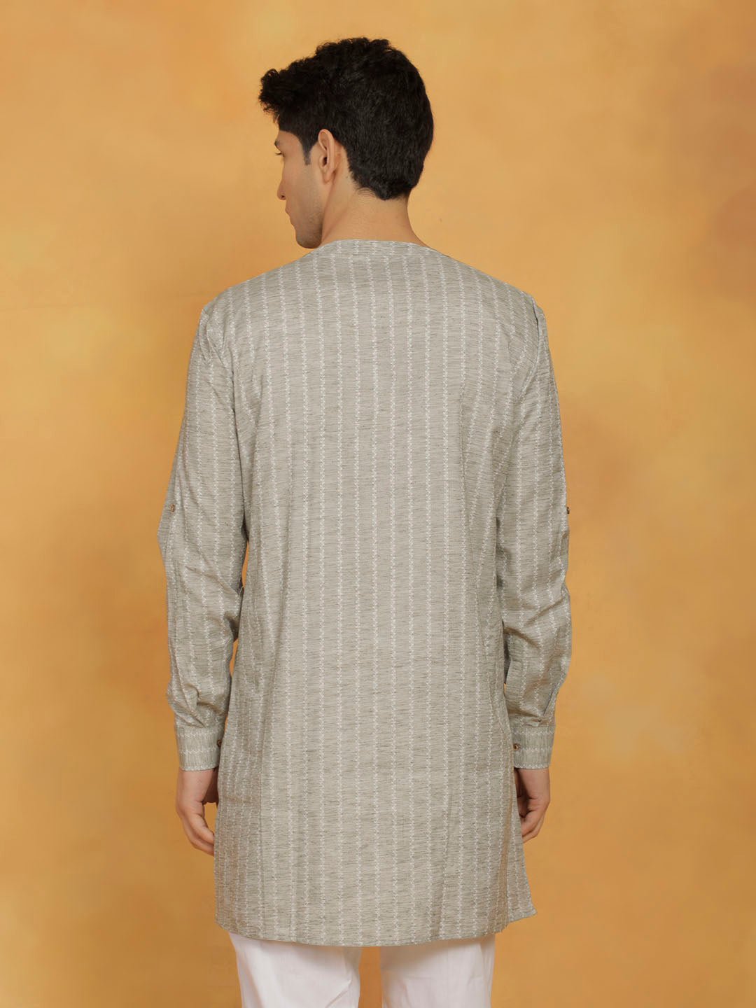 Men's Green Cotton Kurta