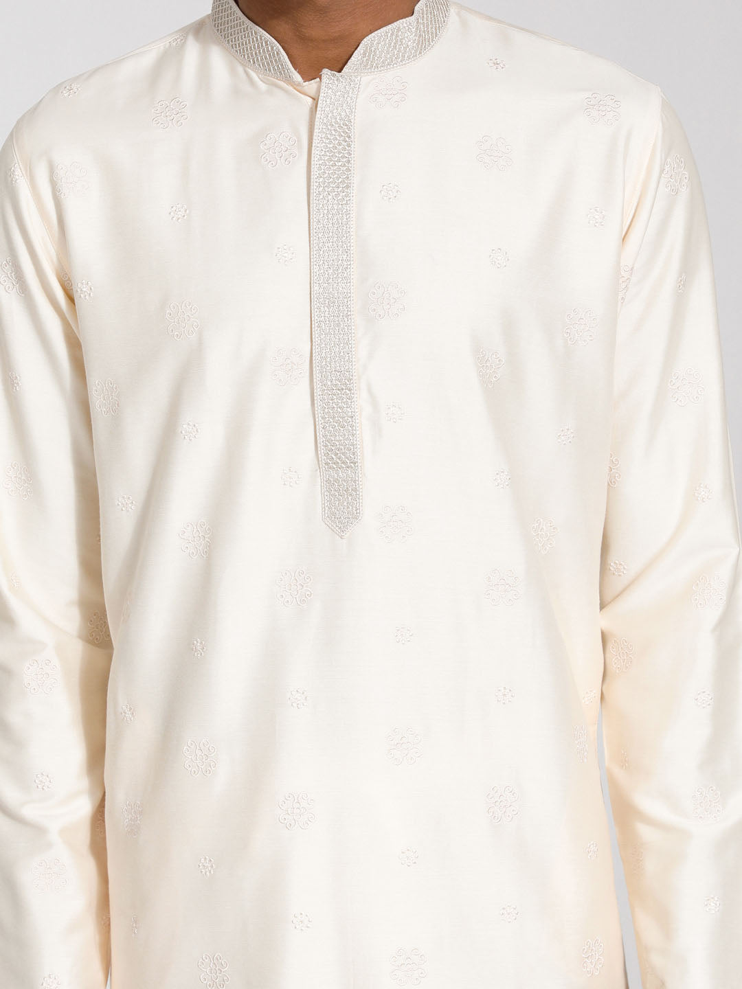 Men's Cream Viscose Kurta