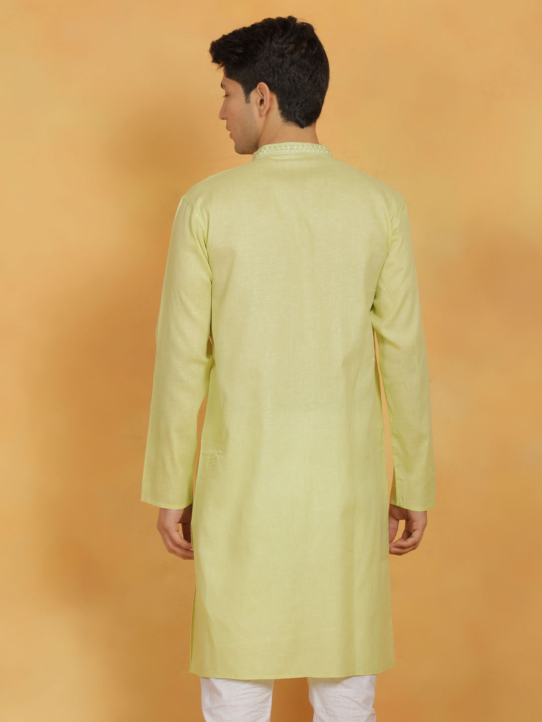 Men's Mint Green Cotton Kurta