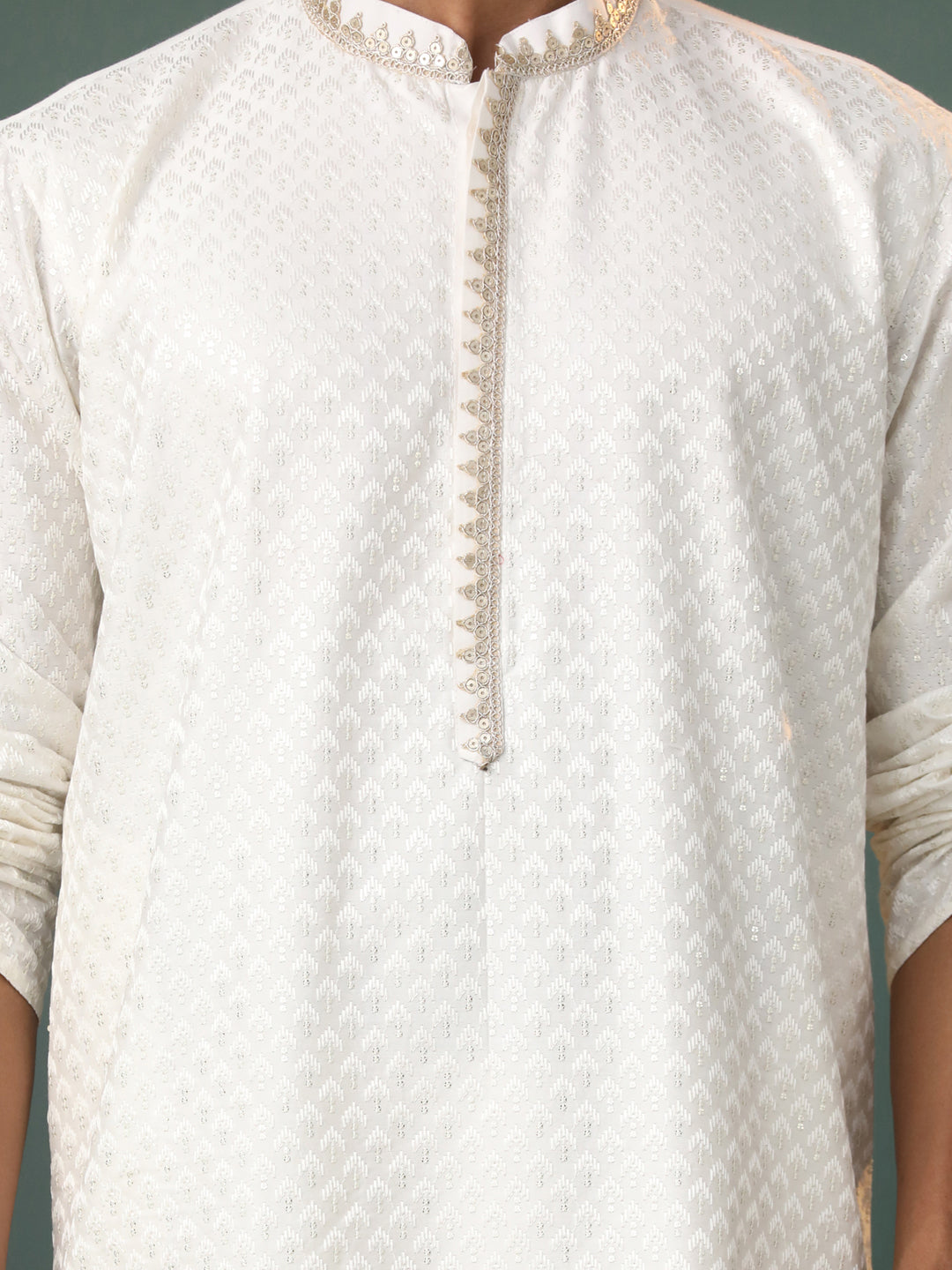 Men's White Cotton Kurta