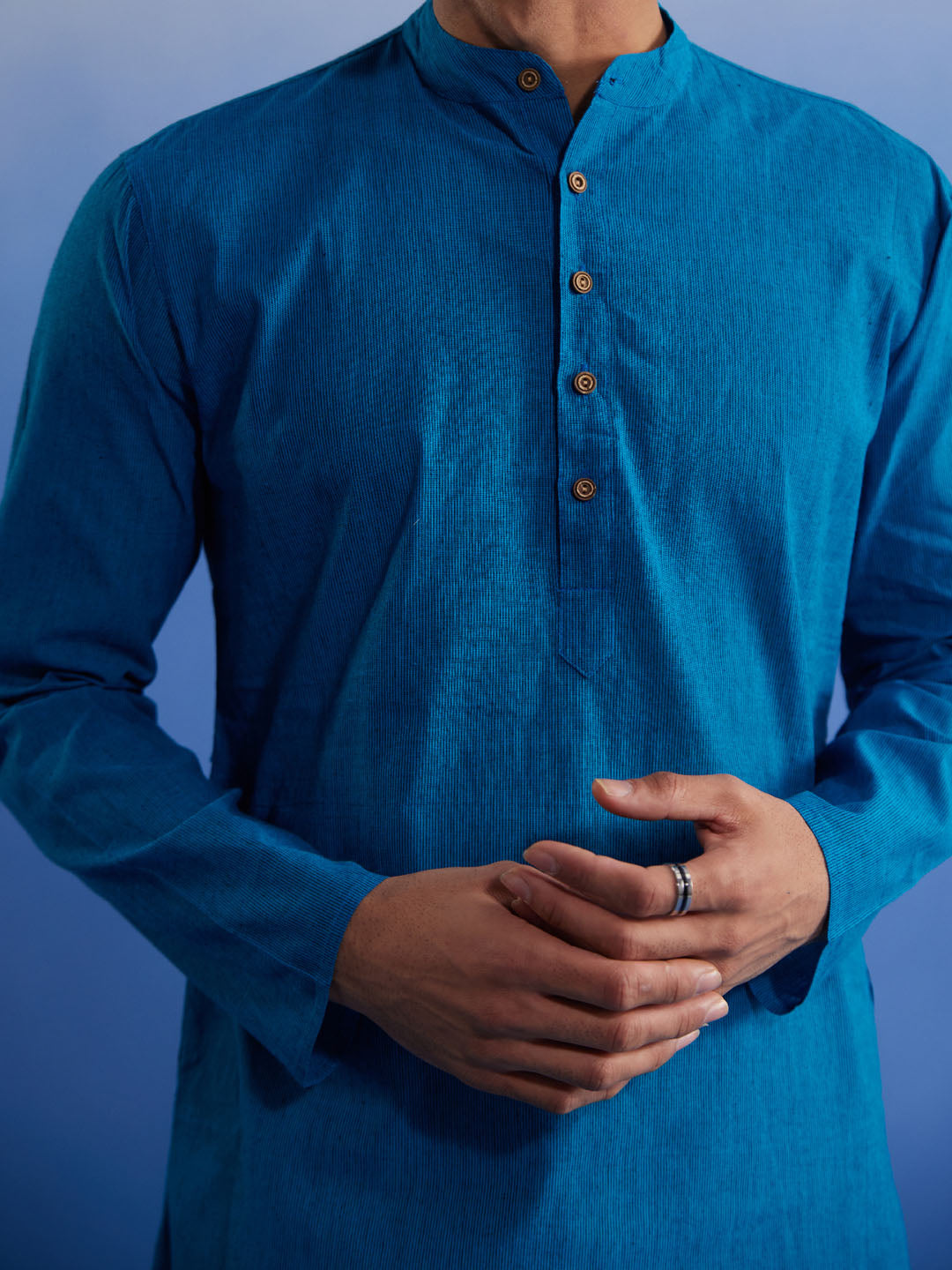 Men's Aqua Pure Cotton Kurta